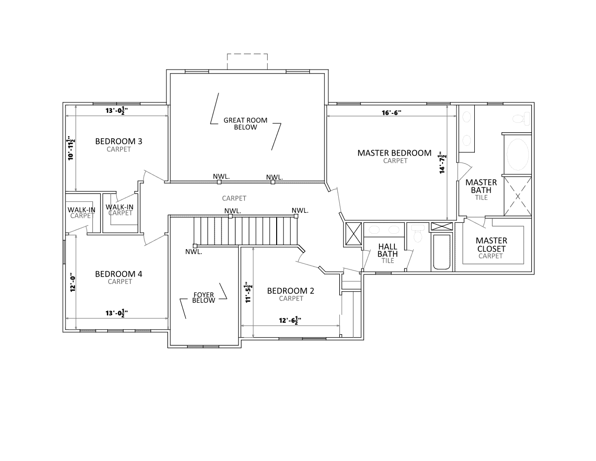 custom two story home floor plan