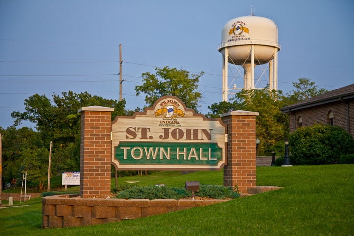 St. John Town Hall in St. John, Indiana