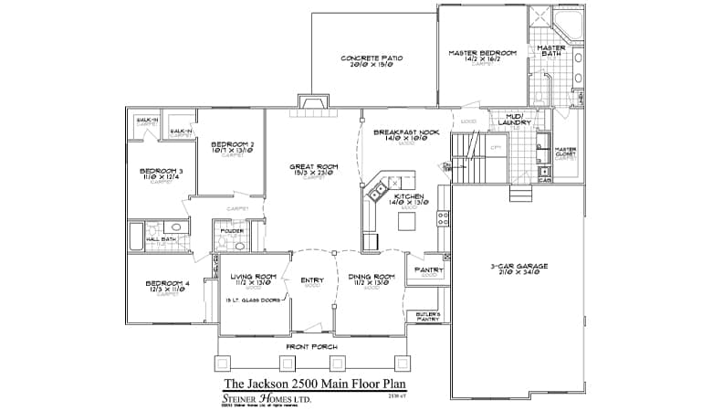 ranch home floor plan
