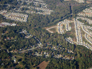 Aerial View of Neighborhoods and Subdivisions