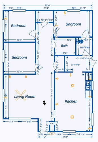 A floor plan